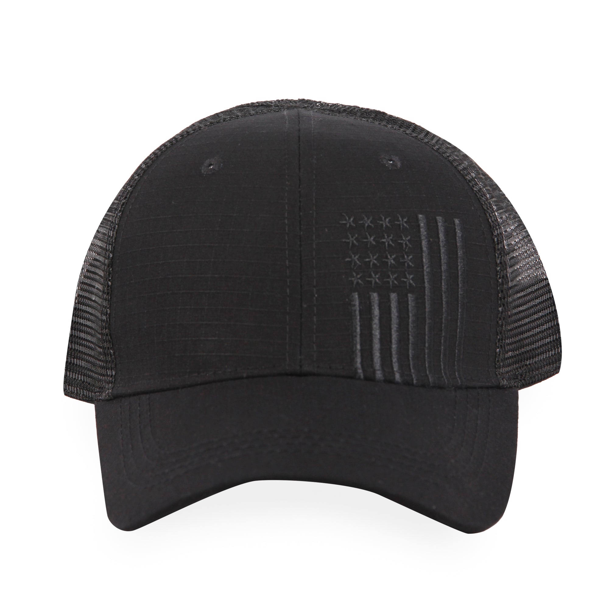 Embroidered American Flag - Trucker Mesh Hat