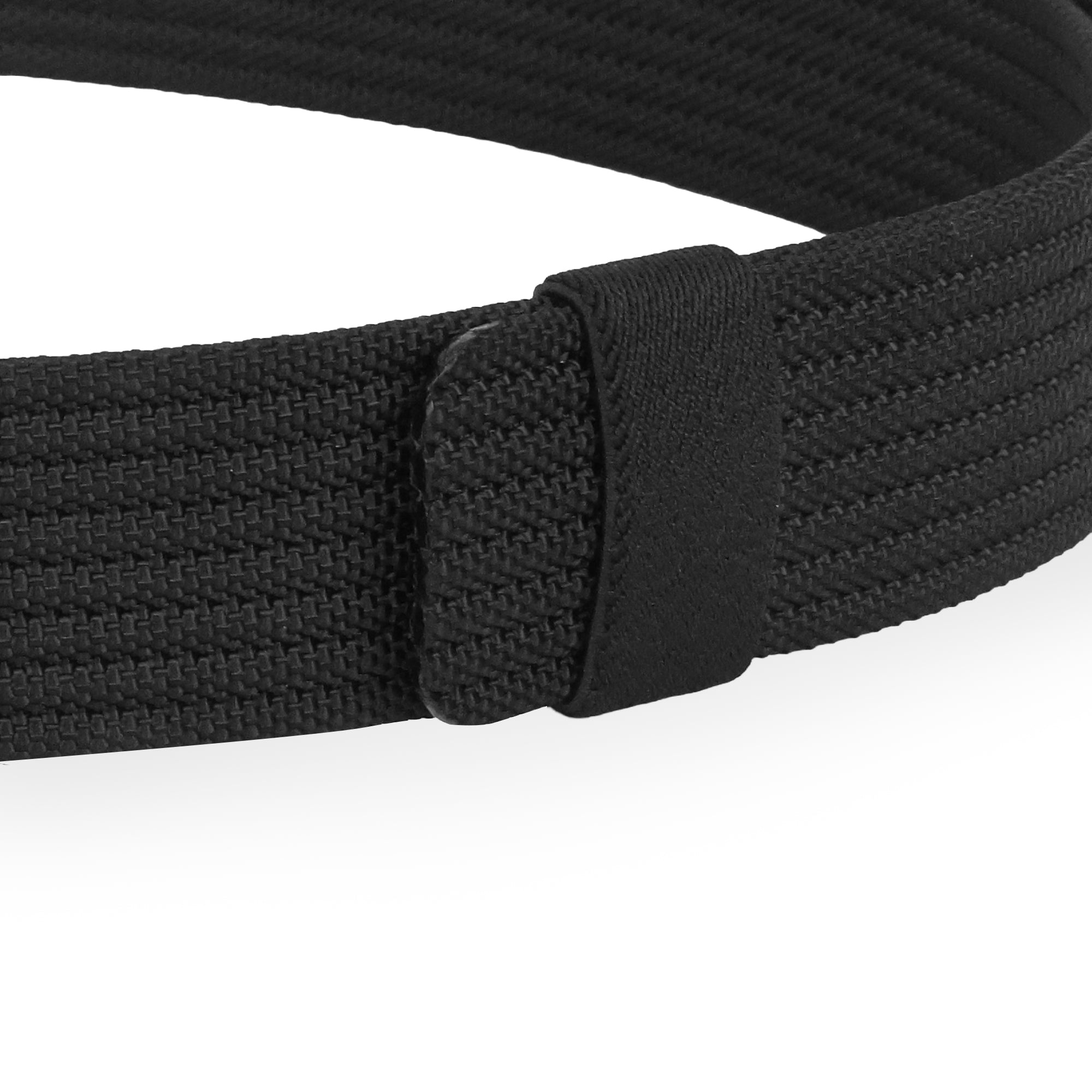 Tactical Nylon Belt - Black Metal Hexagon