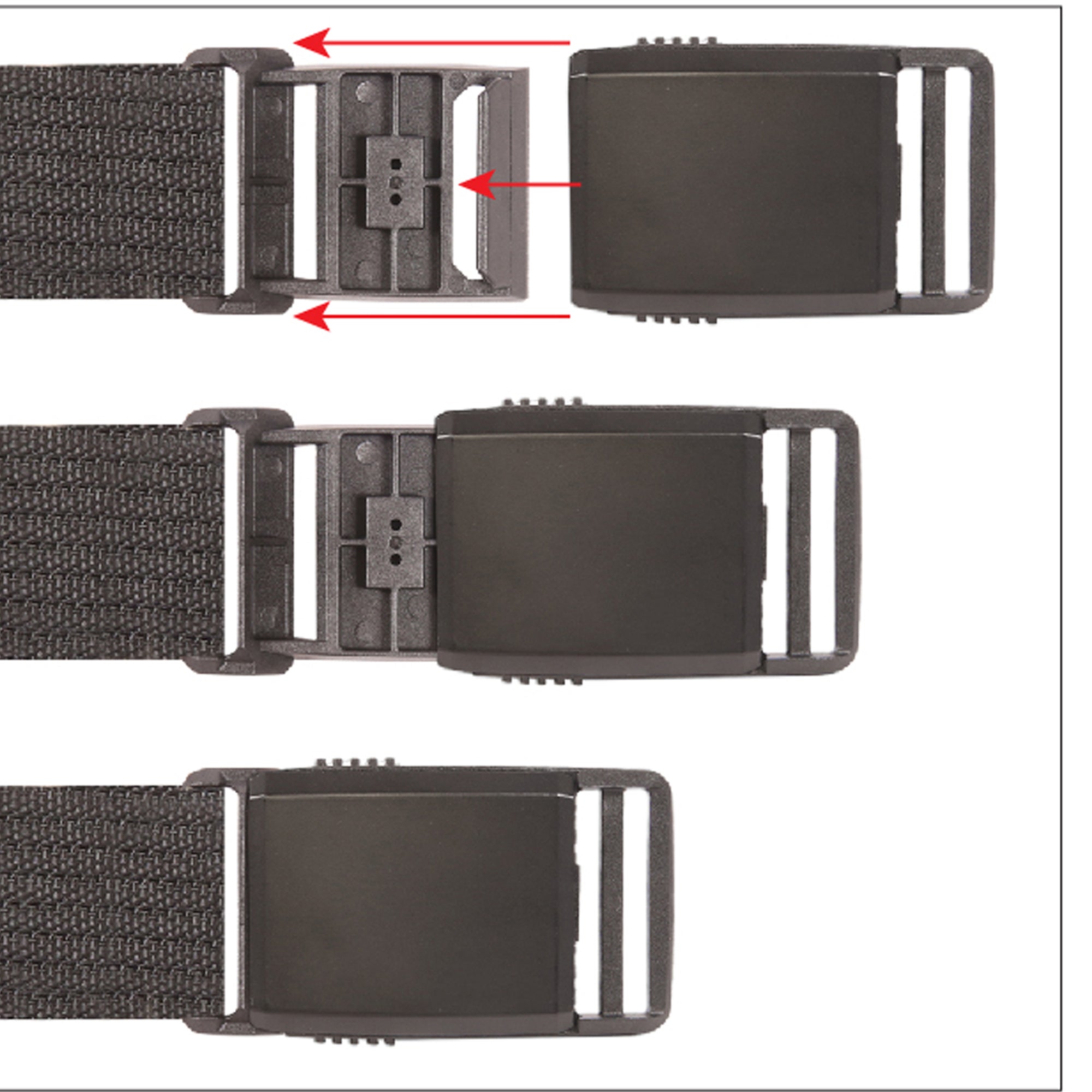 Tactical Nylon Belt - Black Magnetic Buckle