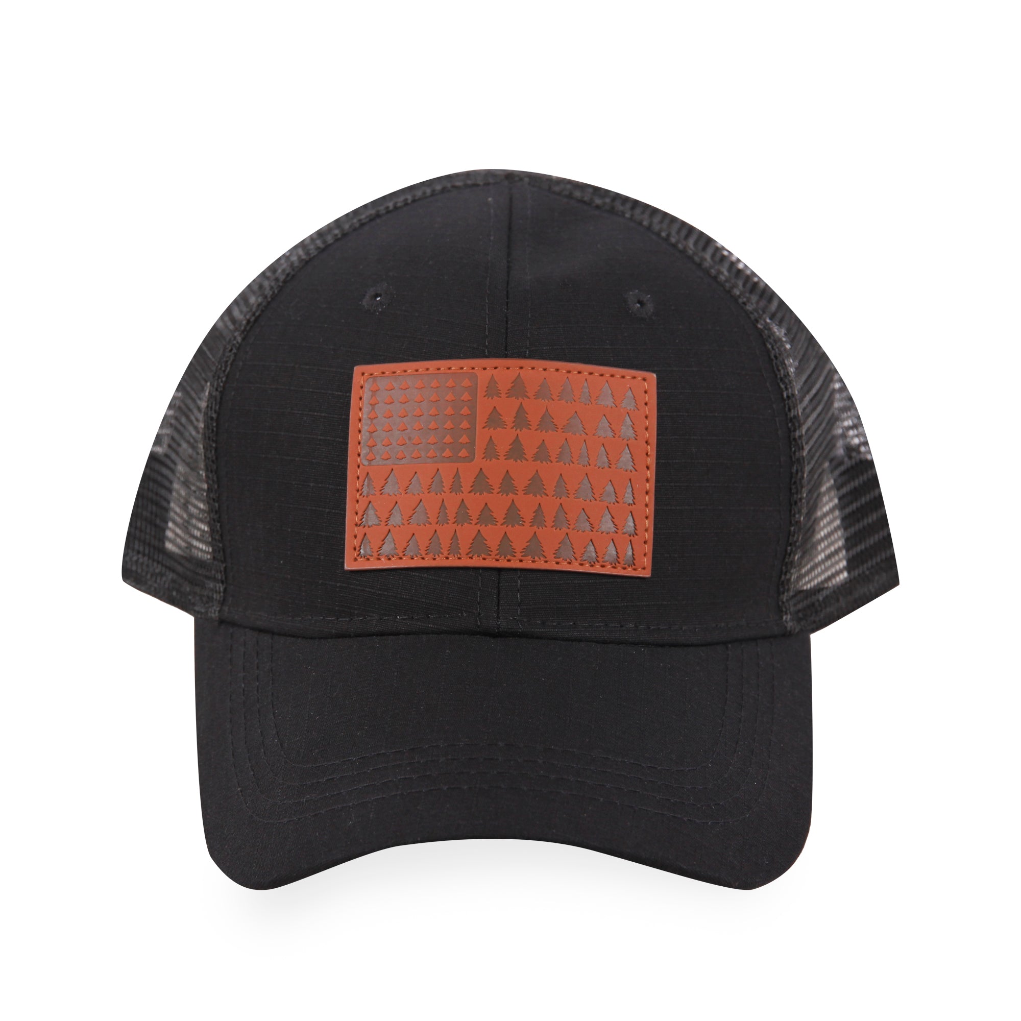 American Flag (Trees) - Trucker Mesh Hat